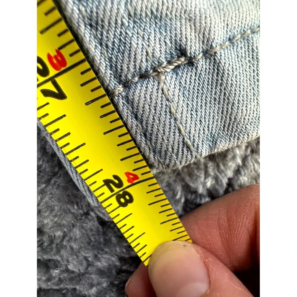 Mugsy Jeans Mens 37W‎ Blue Light Wash Denim Cotton Stretch Mid Rise Straight Leg